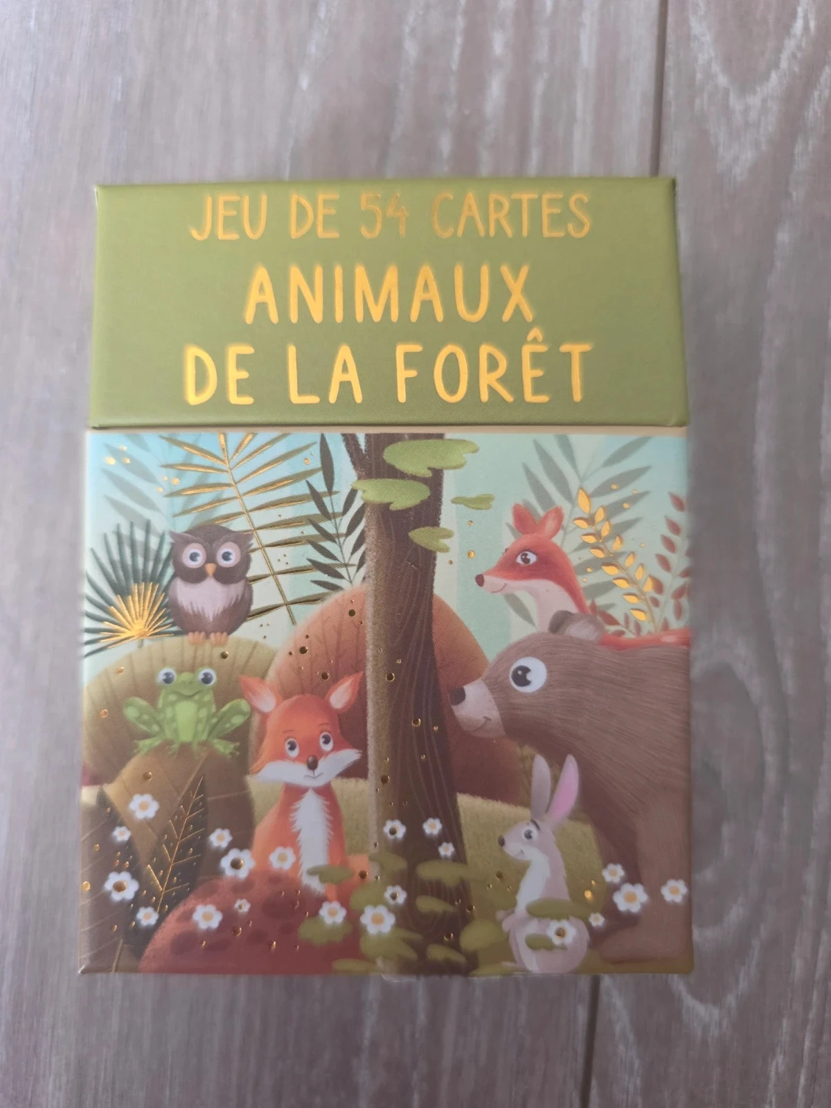 Jeu de 54 cartes - Animaux de la forêt- Cartes d'art